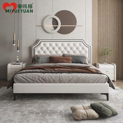 Modern Home Furniture Bedroom Furniture Leather Bed King Size Leather for Sofa Bed Set