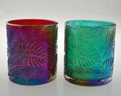 Glass Candle Holder in Different Color and Patterns