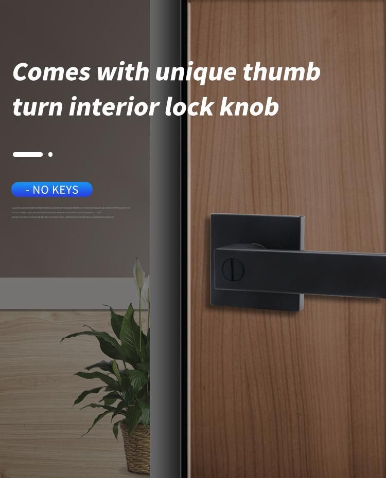 Sliding Door Lock Handle Polished Zinc Alloy Hardware Corridor Lock Metal Door Handle