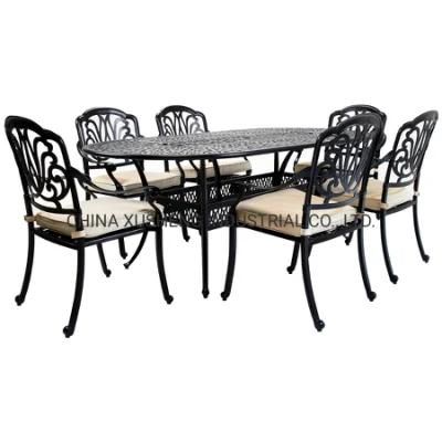 European Furniture Aluminum Outdoor or Dining Furniture Chair and Table Sets