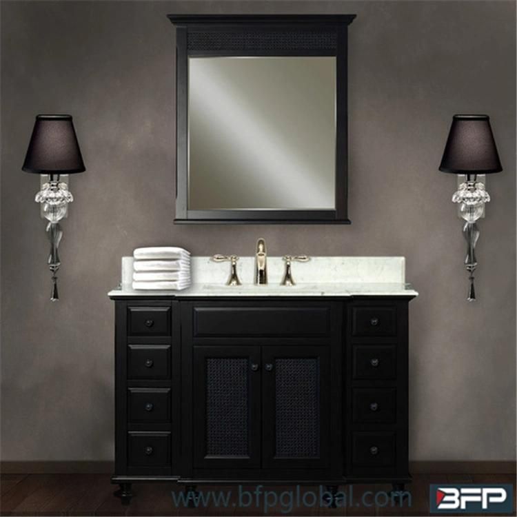 European Style Elegant Noble Shaker Solid Wood Cabinet for Bathroom