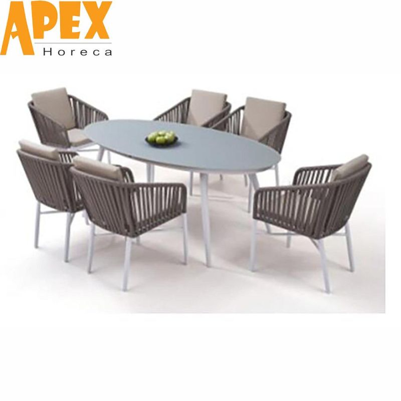 New Design Garden Outdoor European Aluminum Table Chair Furniture Set