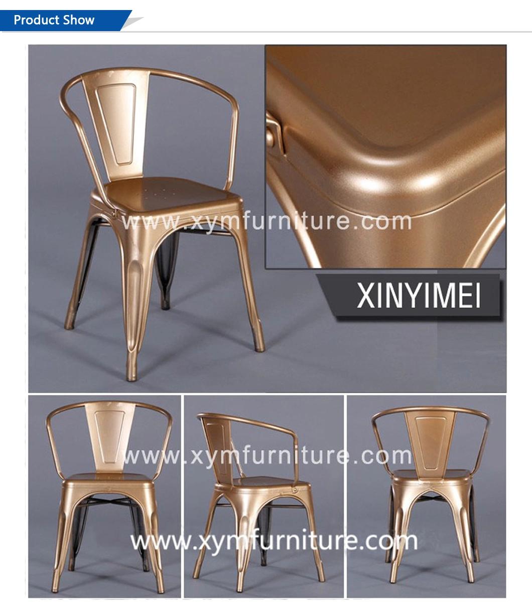 European Style Industrial Antique Metal Chairs