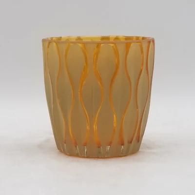 Frosted Candle Holder with Various Color and Various Pattern