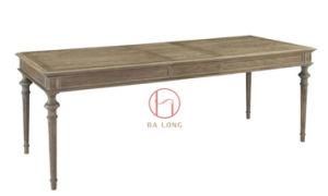 American Hot-Selling Solid Oak Antique Oak Rectangle Dining Table