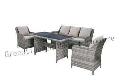 Outdoor Garden Furniture Patio Rattan Furniture Twin Wicker High Table Sofa Set