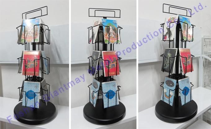 Tabletop 4 Sides Metal Greeting Card Display Display Racks