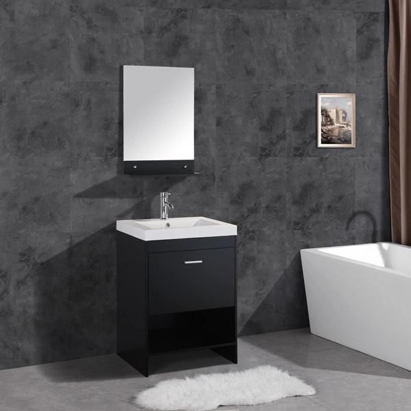 European Hotel Toilet Classic White and Black Color Cabinet for Bathroom Cabinet T9144