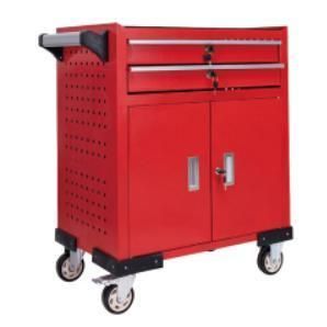 2 Door Wheeled Mobile Tool Trolley with 2 Drawers