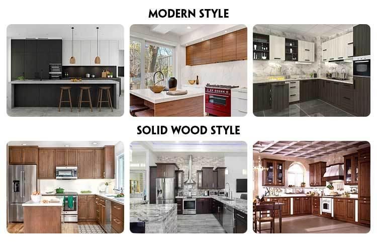 European Style Modern Colours and Styles Combination Design Kitchen Cabinets