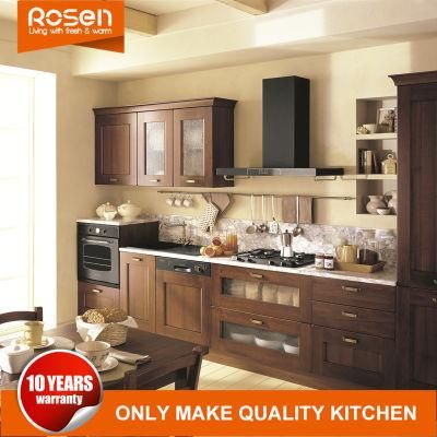 High End Classical Style Cherry Solid Wood Rta Kitchen Cabinets Furniture