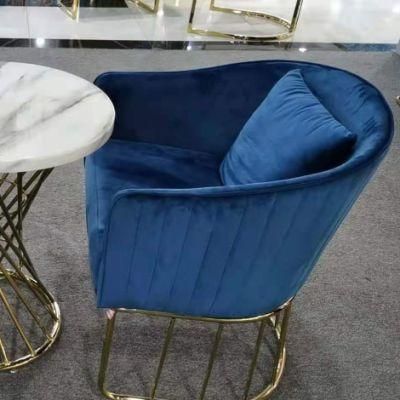 European Scandinavian Design Nordic Reproduction Style Velvet Chair