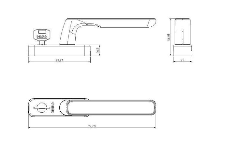 Hopo pH705 Fork / Sqaure Spindle Handle