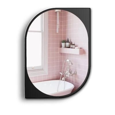 Simple Asymmetrical Wash Basin Decor Bathroom Vanity Mirror