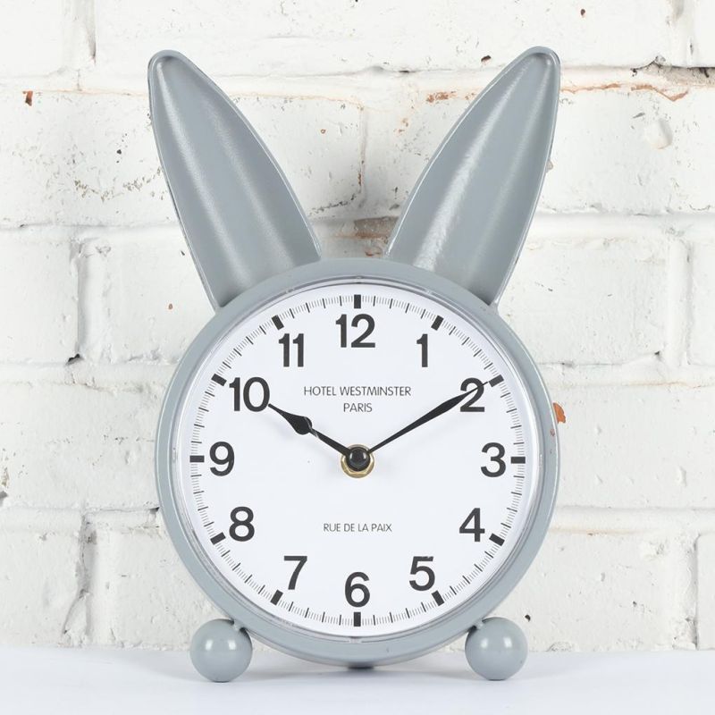 Metal Rabbit Shape Table Clock for Kids, Leader & Unique Table Clock, Iron Table Clock, Promotional Clock, Desk Clock, Rabbit Table Clock, Kids Table Clock