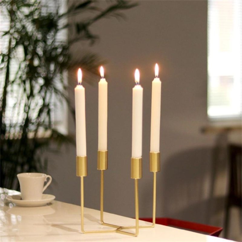 Candlestick Creative Nordic Romantic Candlelight Dinner Props Iron Candlestick Household Decoration