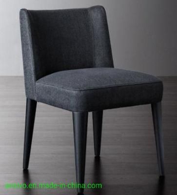 Wholesale Solid Wood Dining Chair Sofa Cushion Home Modern Minimalist Backrest Fabric Dining Chair