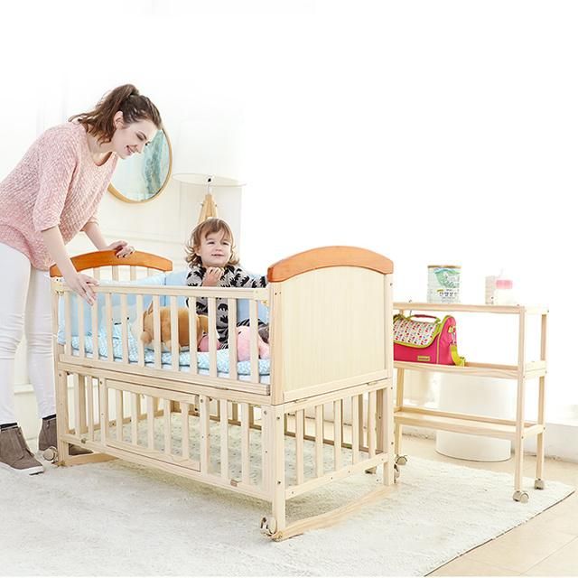 Baby Child Furniture Wooden Cribs Children Beds for Babies European Style