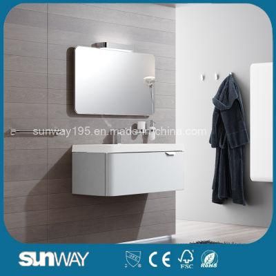 Wall Mounted Modern European Design Bathroom Vanity with Mirror Cabinet