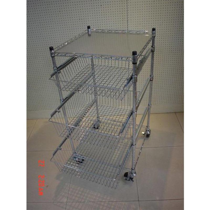 Medical Rolling Cart Kitchen Cart Office Storage Cart Hotel Utility Cart