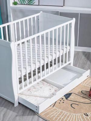 Design Wooden Baby Bed Attached to Parents Bed Home Bedroom