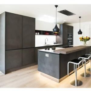 Custom Modular Kitchen Furniture Modern Design Kitchen Cabinets with Clean Handle-Less Look