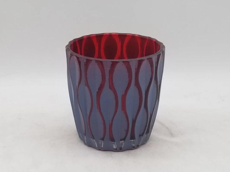 Frosted Candle Holder with Various Color and Various Pattern