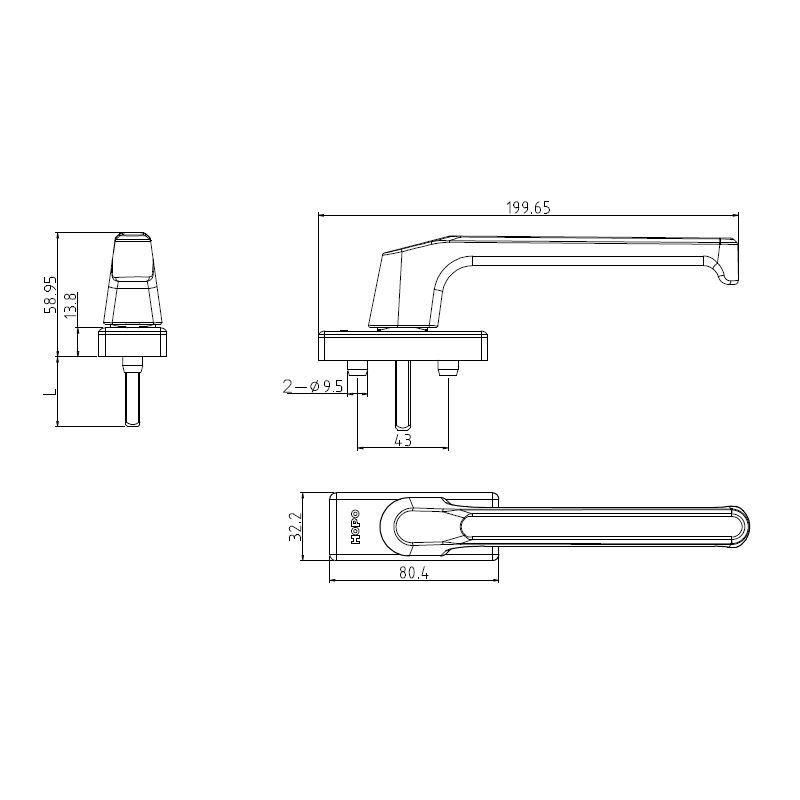 Aluminum Handle Handle for Home Office