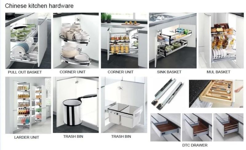 Modern Kitchen Cabinets with Kitchen Design in PVC