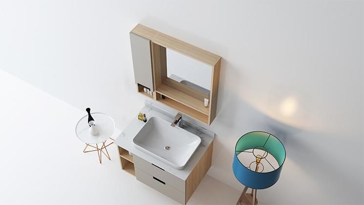 Foshan Factory Italian European Style Bathroom Vanity Washbasin Cabinet Design