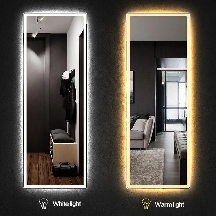 Hair Salon Full Length Standing up LED Mirror China Wall Light Mirror Supplier