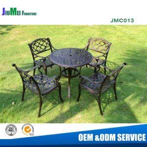 Outdoor Cast Aluminum Furniture Cast Dining Table and Chair (JMC013)
