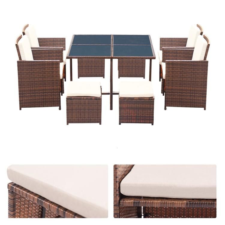 Outdoor and Indoor 9PCS Rattan Set (FREE COMBINATION)