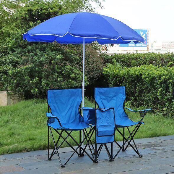 Sun Umbrella Handrail Beach Chair Portable Folding Outdoor Children Camping Chair