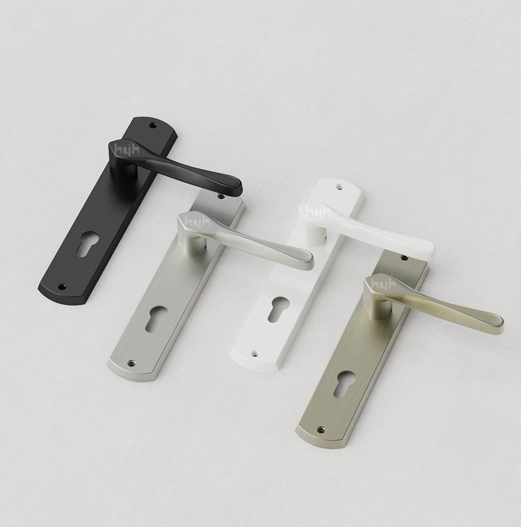 Wholesale European Zinc Alloy Heavy Duty Thumb Door Lever Handle with Plate