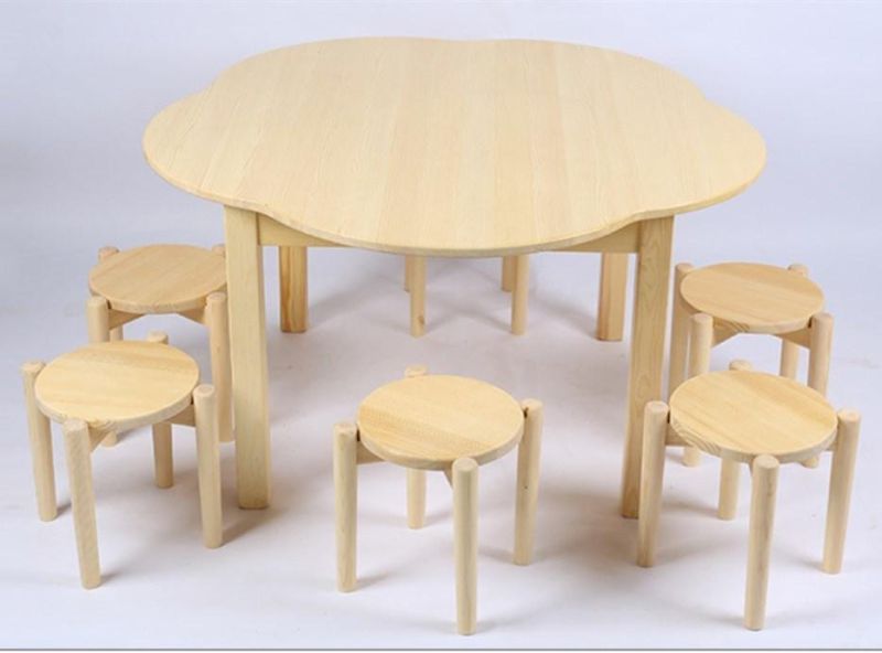 Cheap Kindergarten Classroom Wooden School Furniture Children Table Student Desk