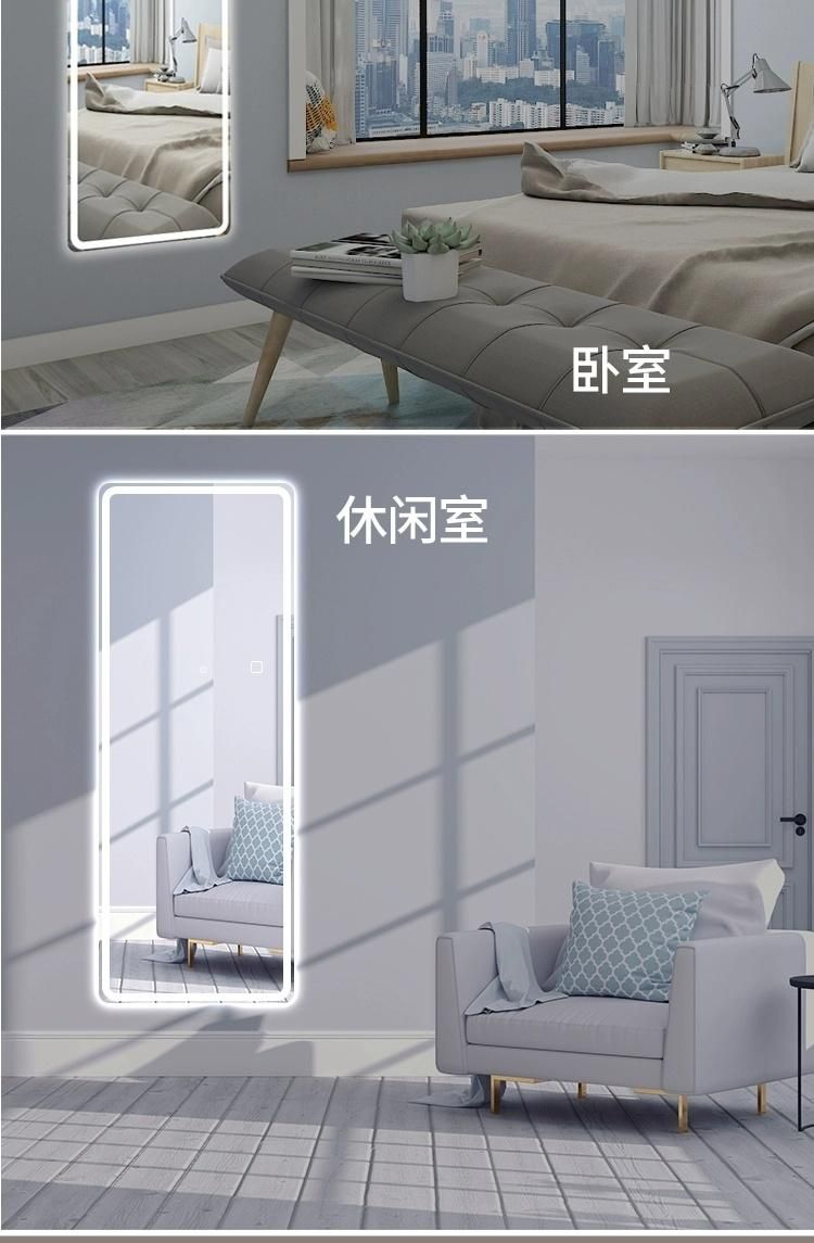 Glass Furniture Modern European-Style LED Decorative Dressing Frameless Cloud Type Bathroom Mirrors