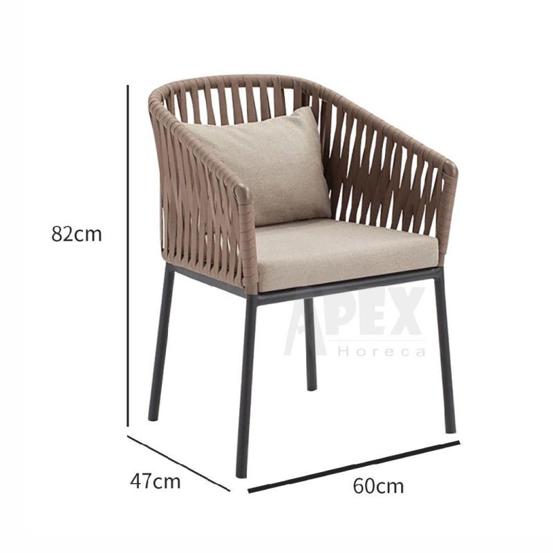 New Design Garden Outdoor European Aluminum Table Chair Furniture Set