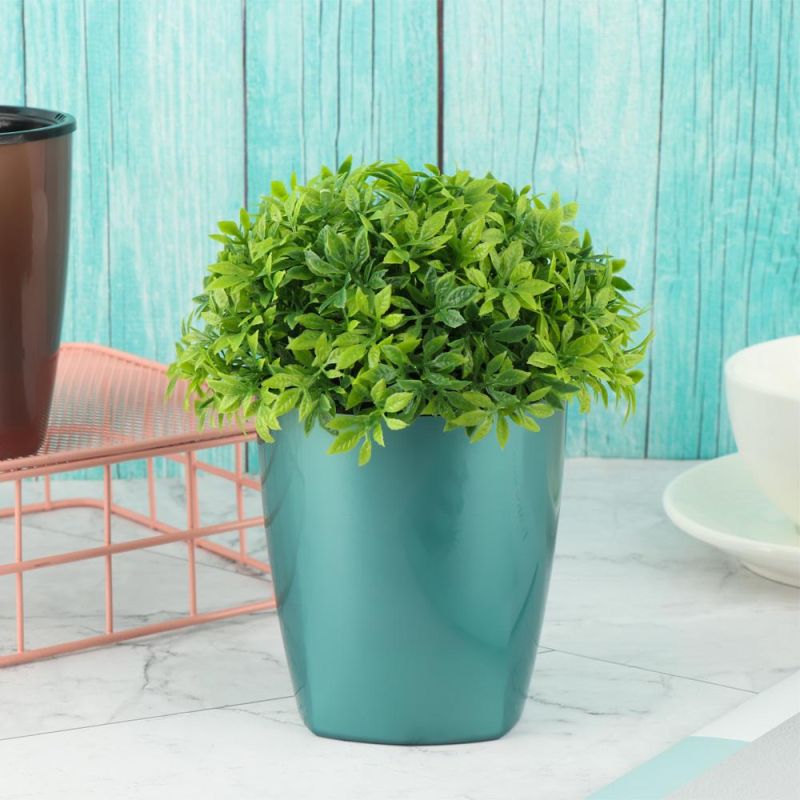 Lazy Plastic Flowerpot Automatic Water-Absorbing Basin Green Plant Balcony Office Home Fleshy Creative Flowerpot Garden Supplies