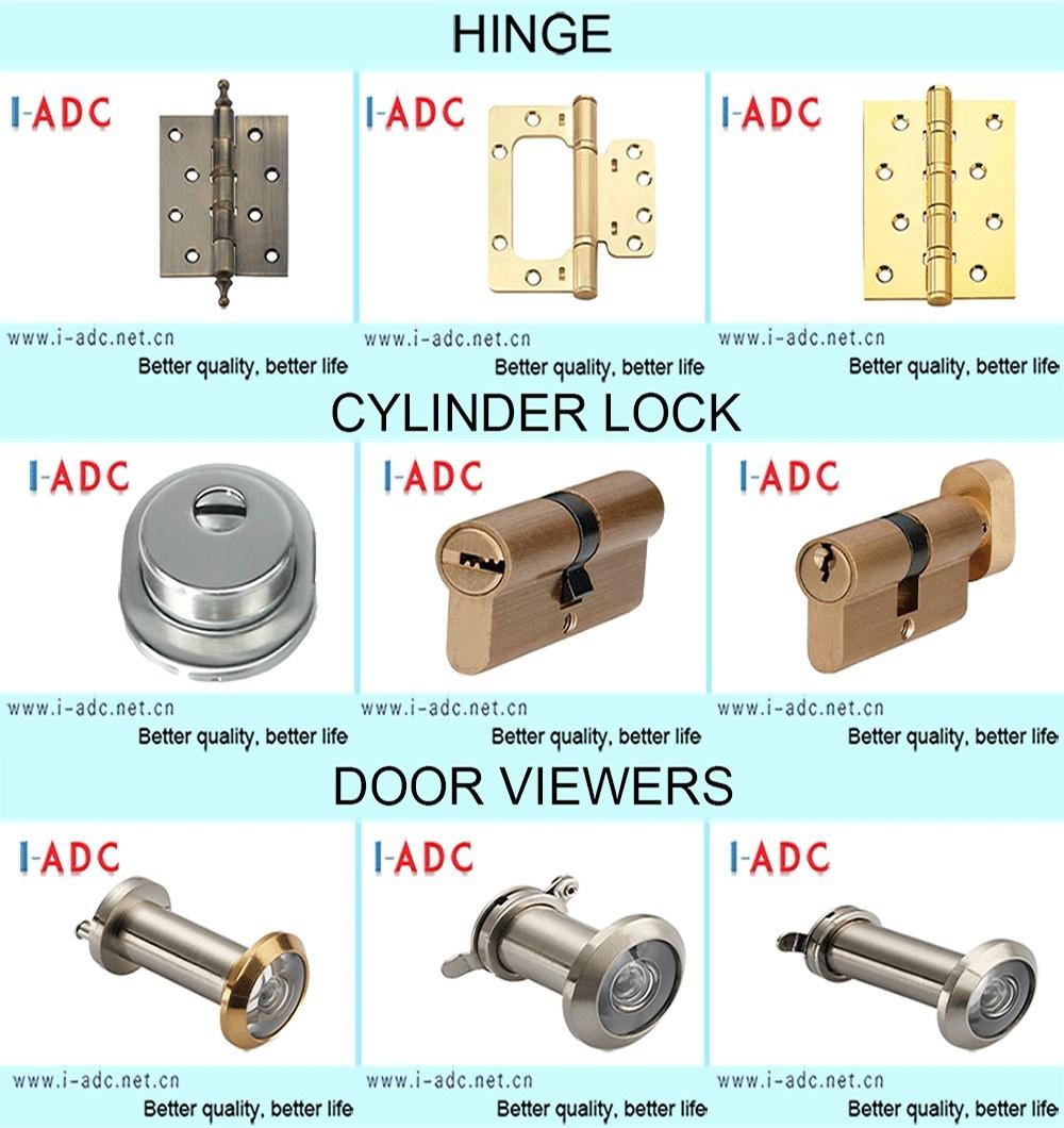 Main Door Hardware Home Door Lock Room Zinc Alloy Door Lever Handle with Zinc Alloy Long Plate