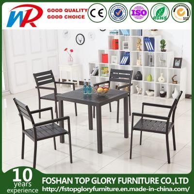 All Aluminum Tube Outdoor Furniture Garden Dining Table Sets (TG-6202)