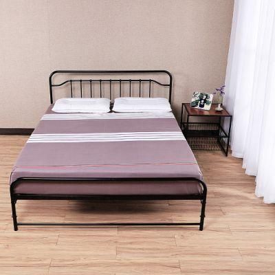 Factory Cheap Price Single Strong Wrought Iron Platform Metal Hospital Bed
