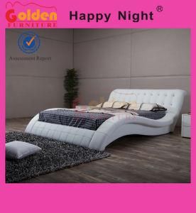 White Comfortable Bed Set Wooden Bed Models G1108