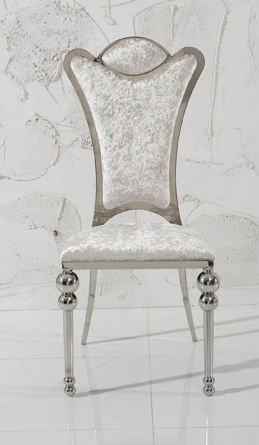 European Style Stainless Steel Luxury Hotel Banquet Dining Chair