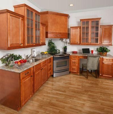 High-End Solid Wood Kitchen Cabinets Made in China