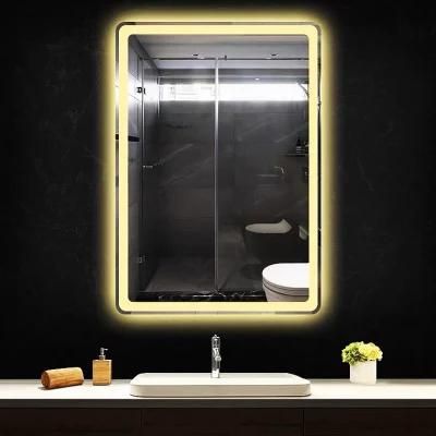 Sairi China Factory Round Rectangle LED Markup Bathroom Mirror
