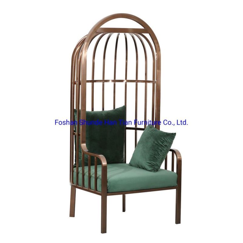 Long Back Hanging Basket Single Rocking Cradle Highback Chair Indoor Outdoor Garden Metal Chairs