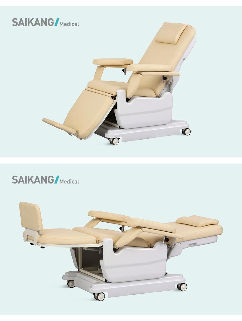 Ske-131 Saikang Professional Movable 2 Function Adjustable Hospital Patient Electric Reclining Dialysis Chair