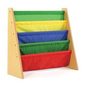 Kids Bookcase Furniture Kids Furniture with Nylon Fabric Carrier Multiple Colour