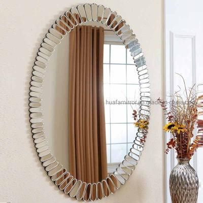 European Style Wall Mounted Decorative Sliver Mirror for Bedroom
